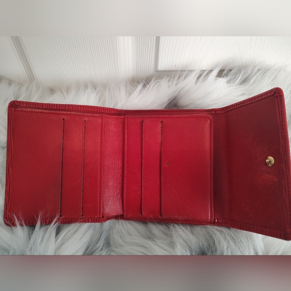 vintage Louis Vuitton epi wallet 90s Elise portefeuille trifold - Picture 12 of 16